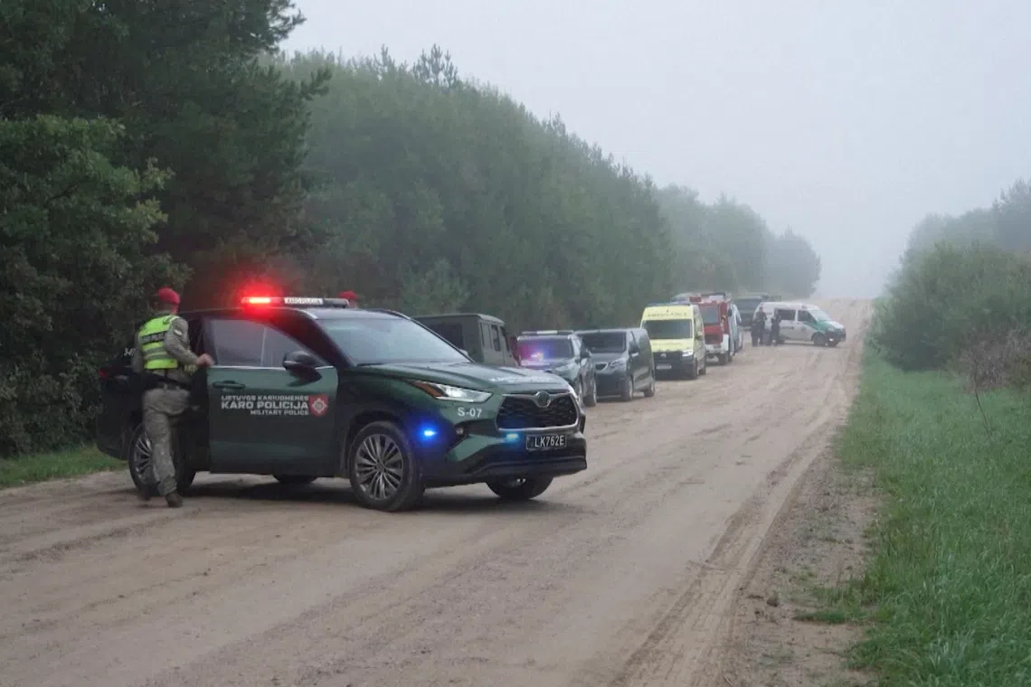 Drone shot down in Lithuania was likely aimed at Ukraine, Lithuanian president says
