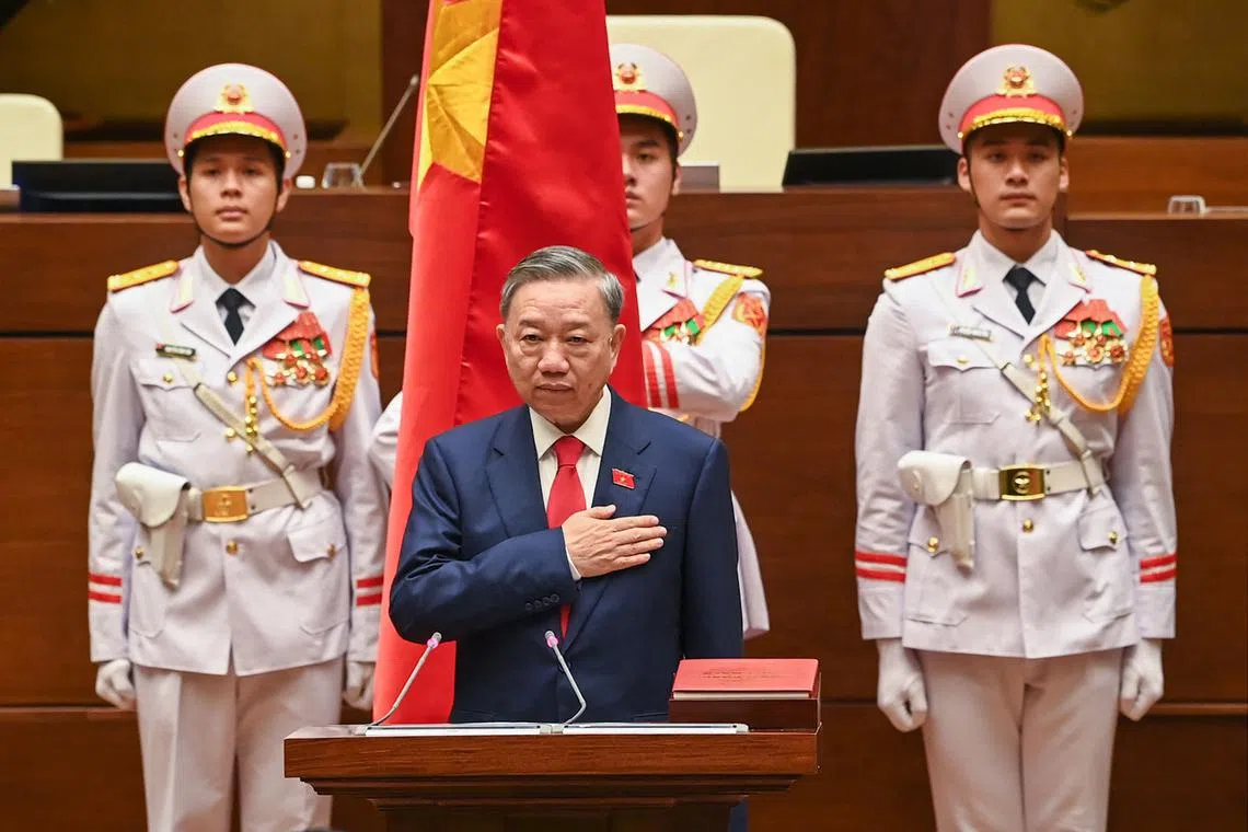 Current President To Lam was named general secretary of the Communist Party – Vietnam’s top leader – in August following the death of his predecessor.