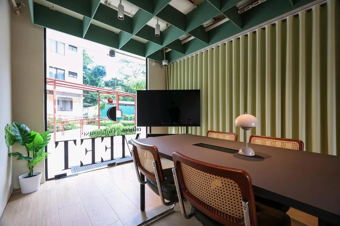 Interior of the co-working space at Coliwoo Bukit Timah Fire Station.