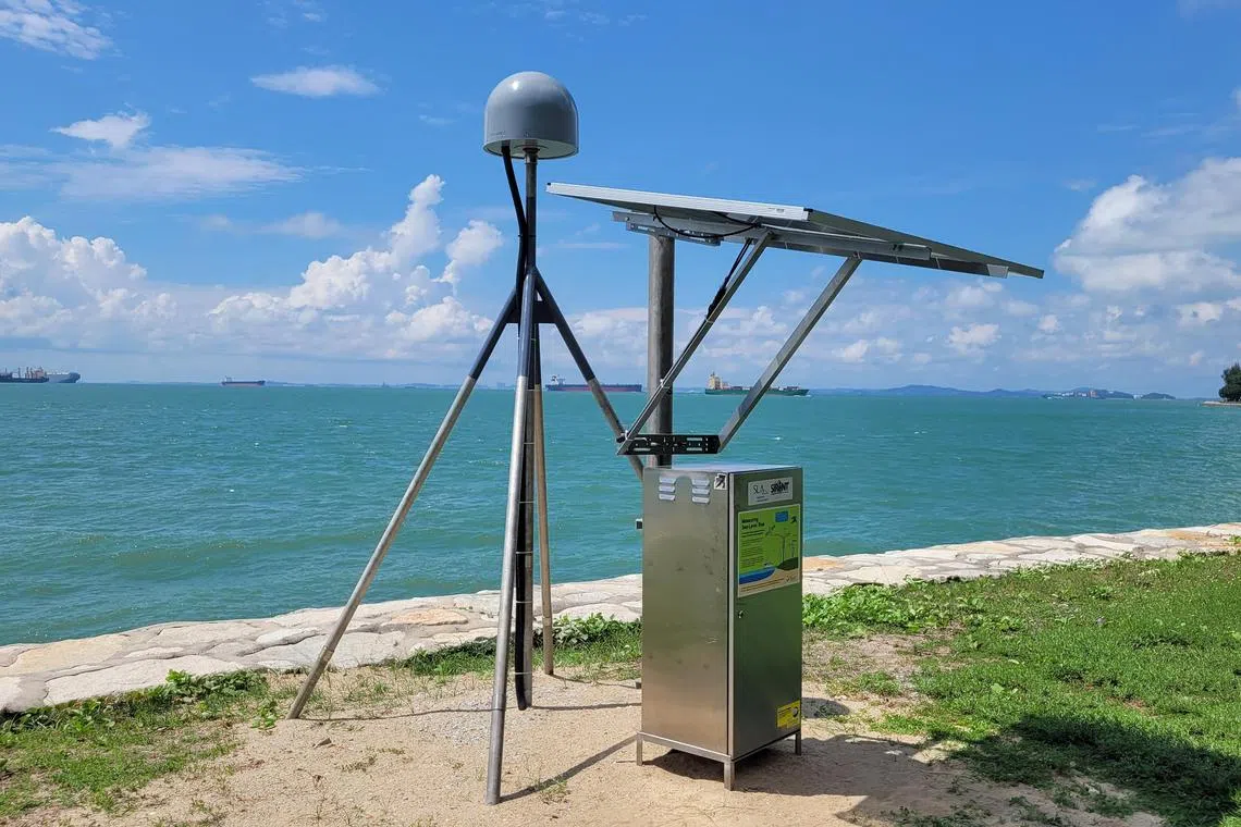 Pictured is the new Earth Observatory Singapore Global Navigation Satellite System station.