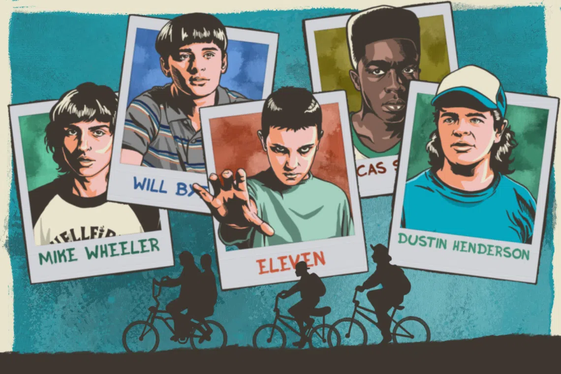 A group of young people in the American town of Hawkins team up to fight a supernatural evil in Netflix's hit horror series, Stranger Things.