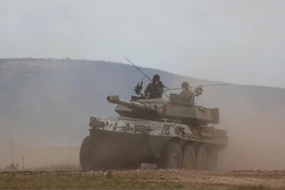 Troops taking part in a Nato exercise in June, in Hungary. 