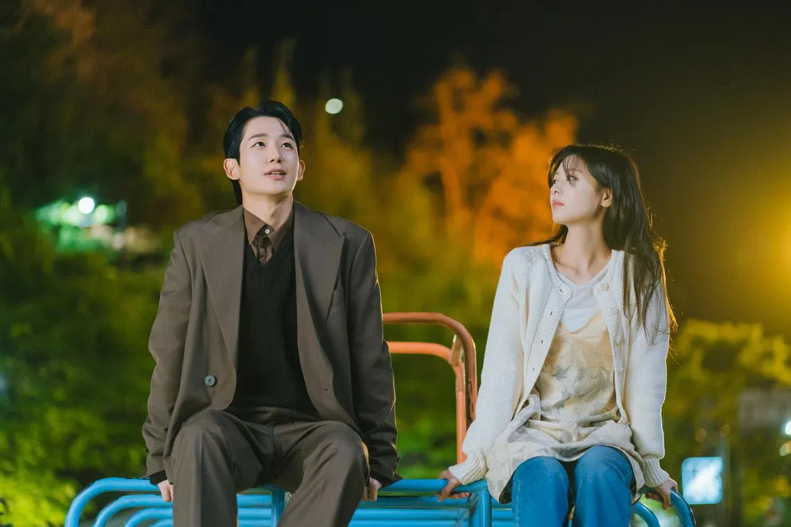 Jung Hae-in (left) and Jung So-min star in South Korean rom-com Love Next Door.