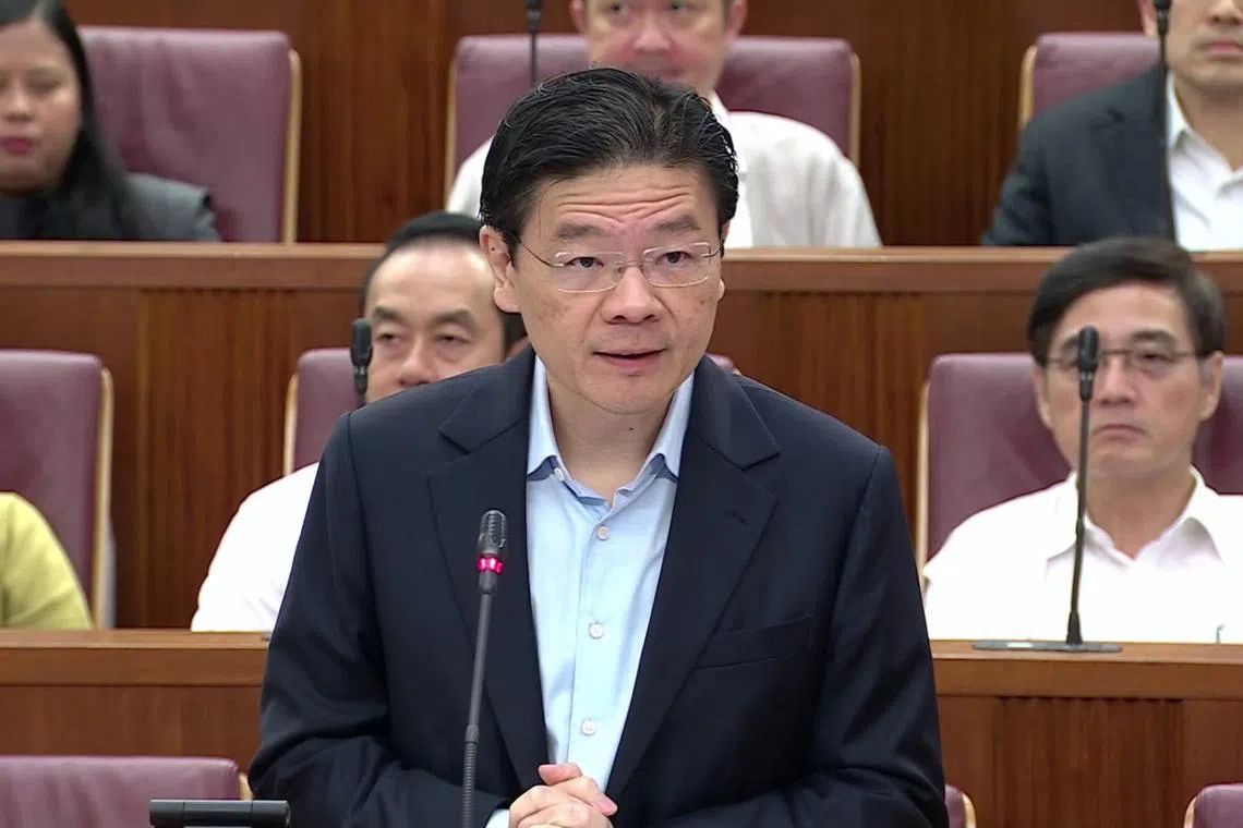PM Lawrence Wong addressed criticism from opposition MPs about poor budget marksmanship.