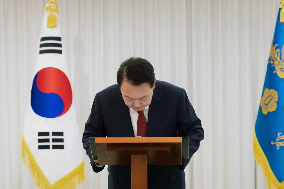 President Yoon Suk Yeol is not legally mandated to submit an answer or attend the first hearing of his impeachment trial.