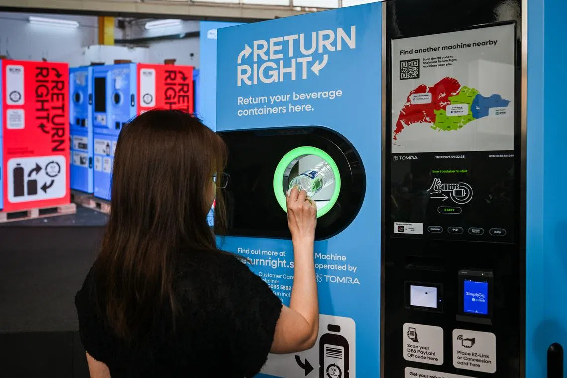 More than 90 per cent of HDB households will be within a five-minute walk of a machine.