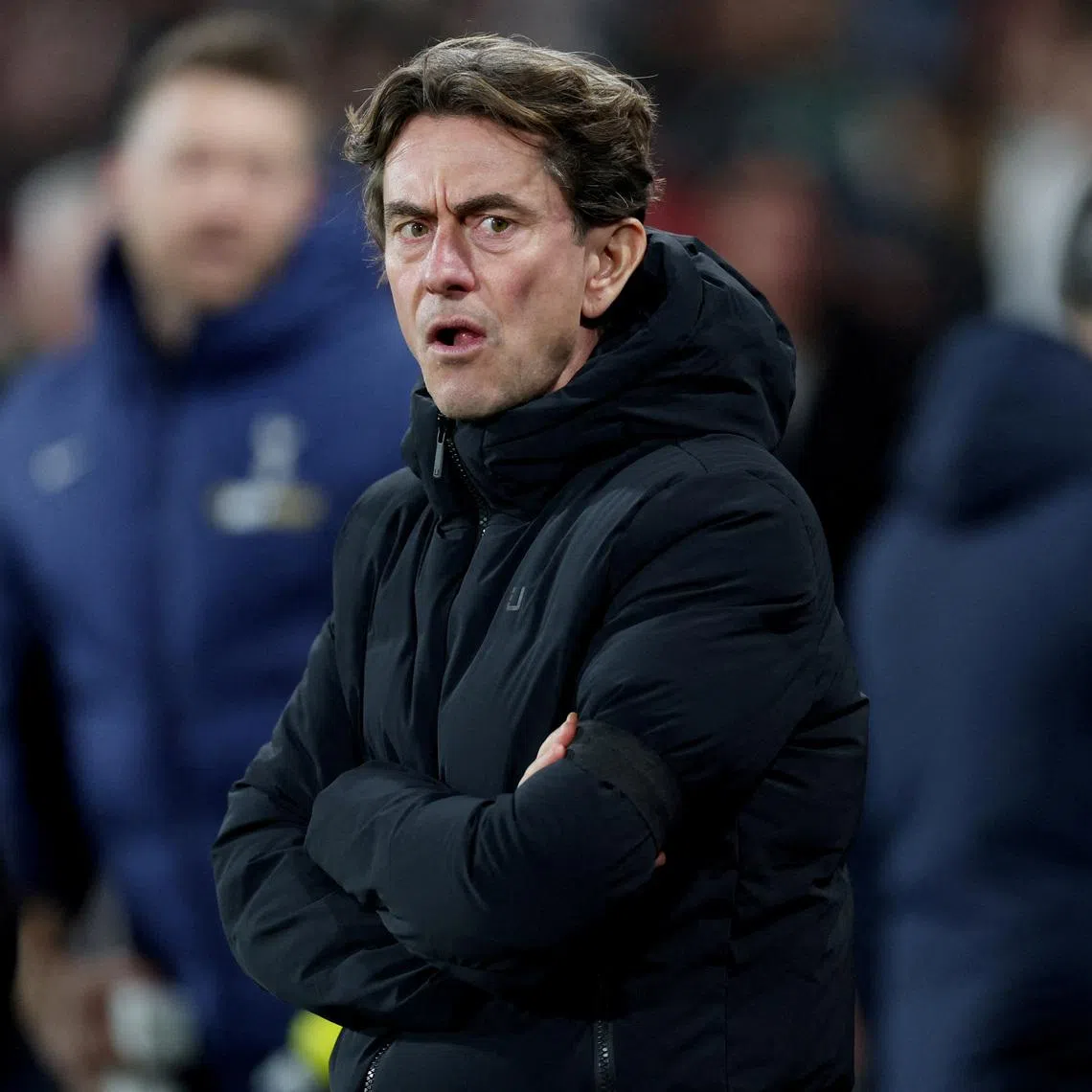FILE PHOTO: FILE PHOTO: Soccer Football - Premier League - AFC Bournemouth v Tottenham Hotspur - Vitality Stadium, Bournemouth, Britain - January 7, 2026 Tottenham Hotspur manager Thomas Frank before the match Action Images via Reuters/Paul Childs/File Photo