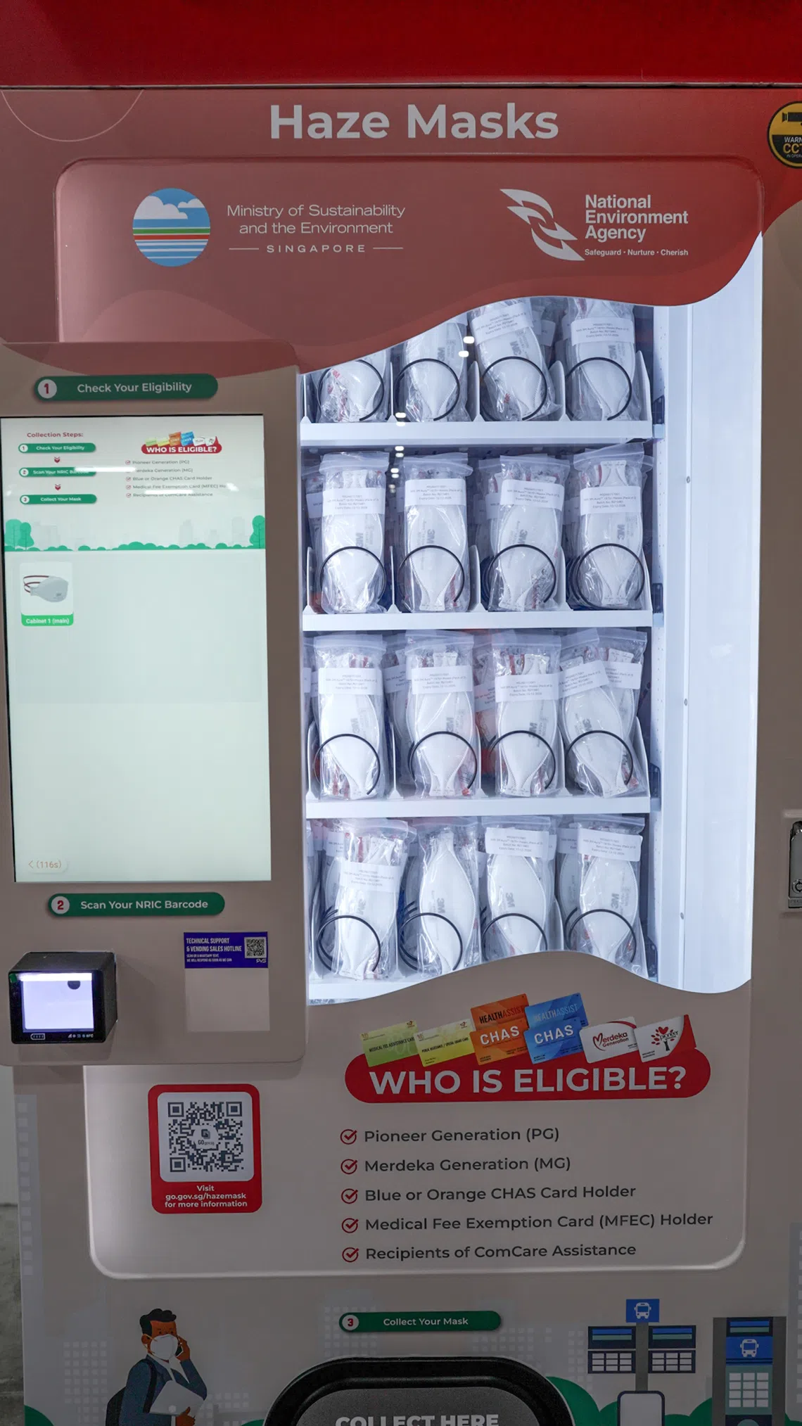 N95 masks will be available at PA venues and vending machines at 37 public transport hubs and social services offices.