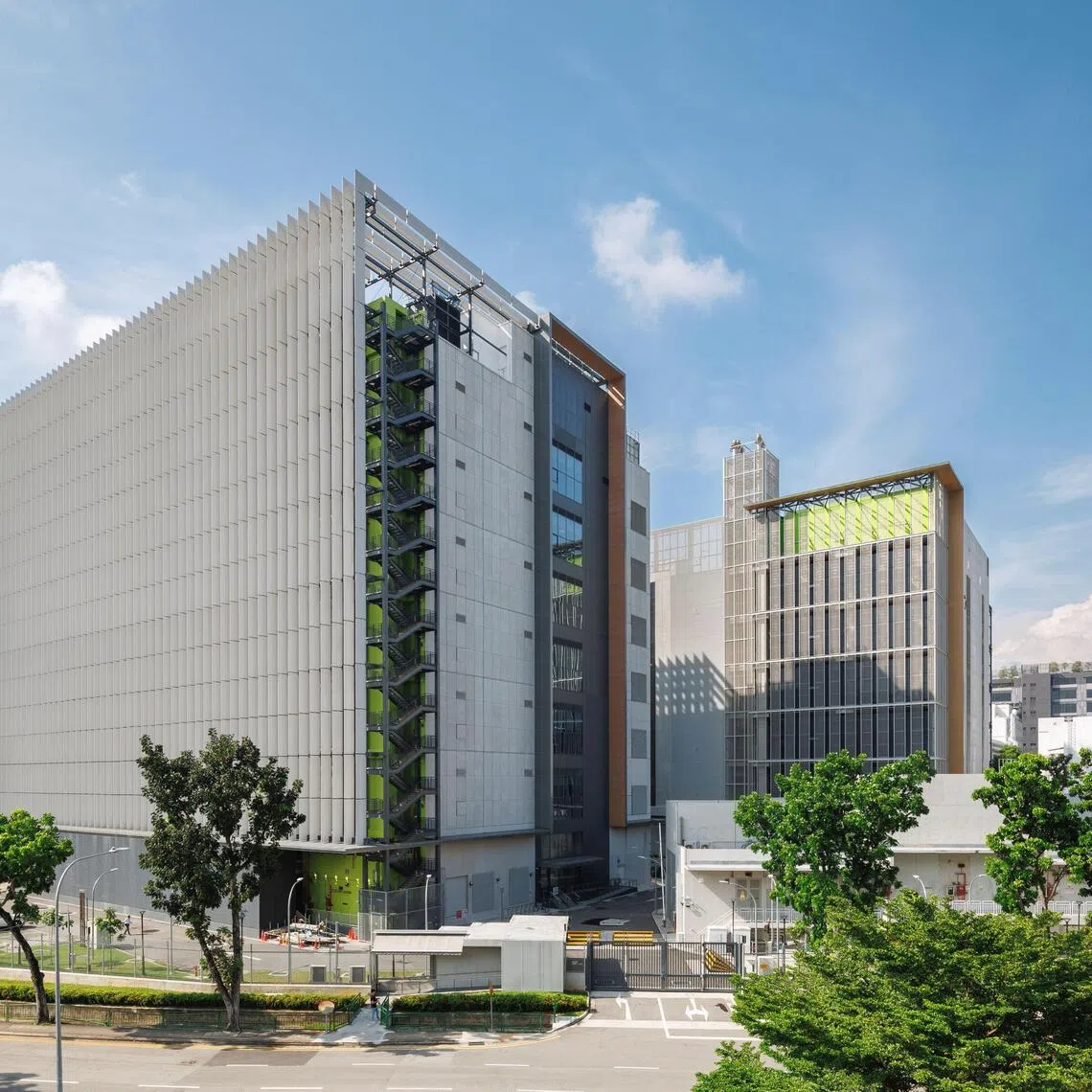 The facade of the Keppel Data Centre Campus at 82 Genting Lane.