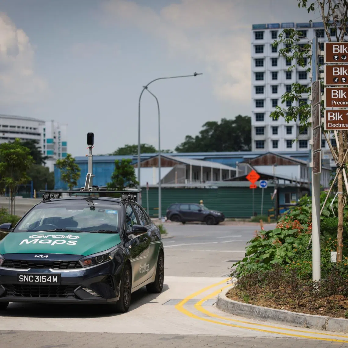 Grab's KartaCam 2 is mounted on the roof of a car to collect high-quality street-level imagery for map-making.