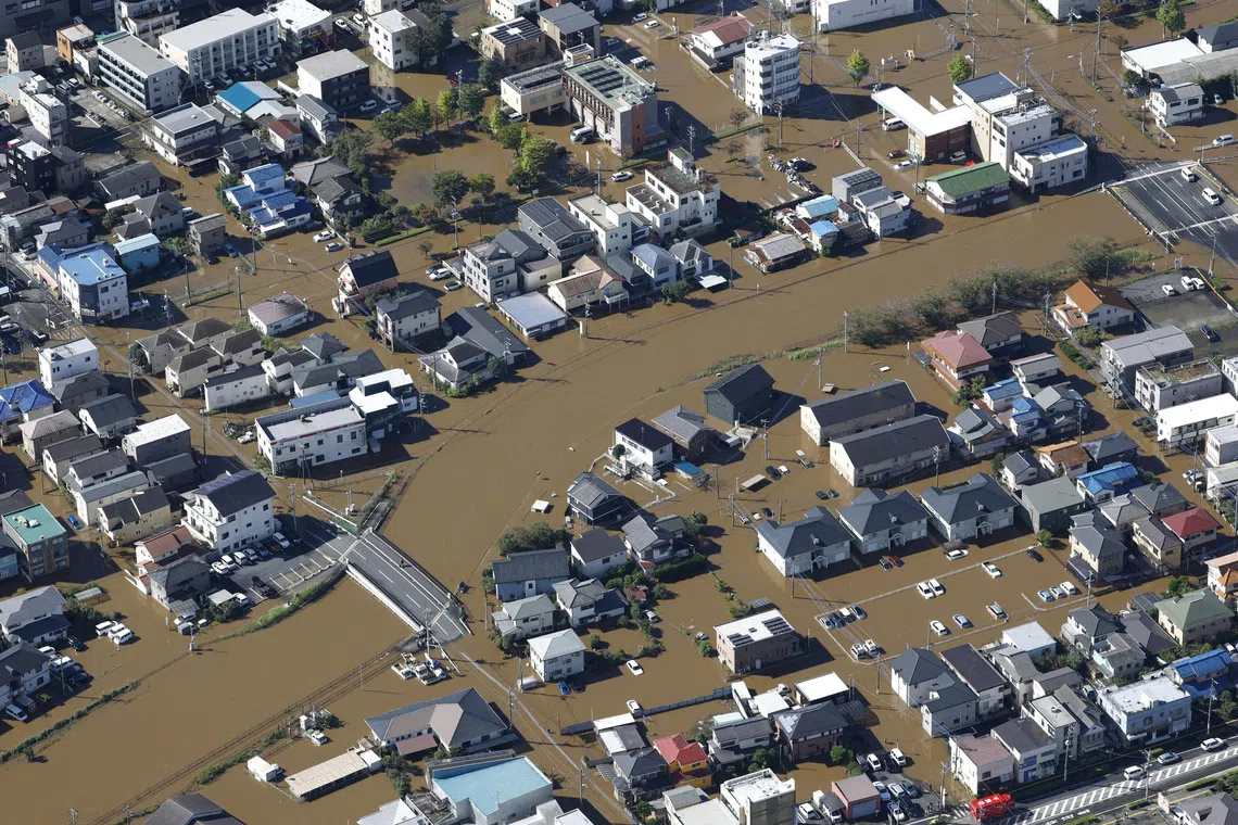 Japan Typhoon Tragic Floods Kill Two, Reports NHK