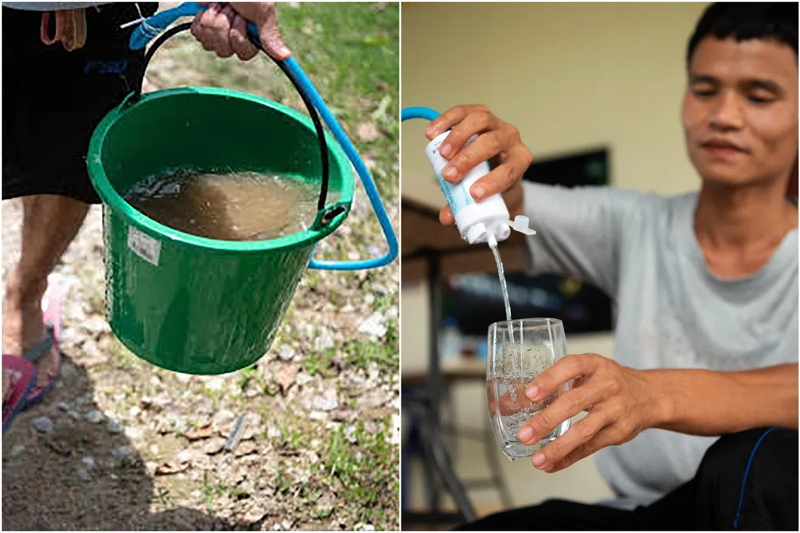 Migrant communities at Thai-Myanmar border turn to water filters to quench thirst for safe water