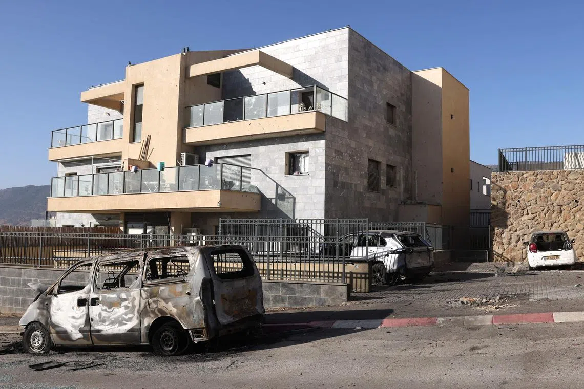 The Israeli army reported about 30 projectiles had been fired at northern Israel from Lebanon.