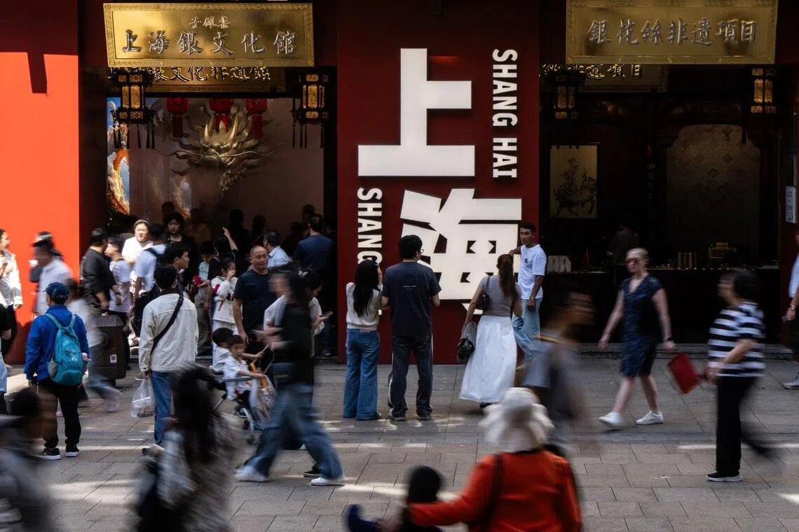Average spending per domestic trip during the holiday fell 1.9% to 893.92 yuan (S$170.70) from 911.04 yuan a year earlier.