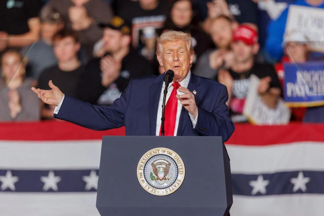 In Iowa, Trump touts economy as protests roil neighbouring Minnesota