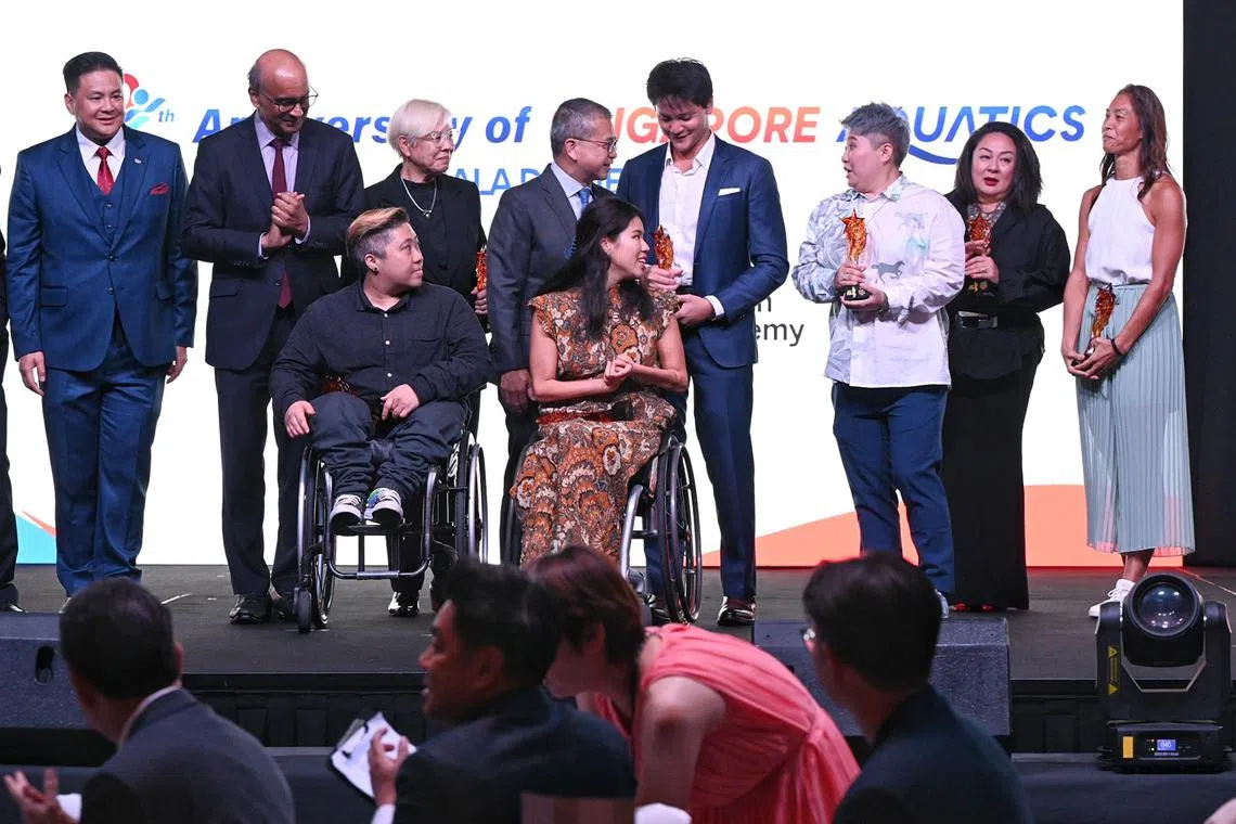 Singapore Aquatics' Hall of Fame inductees on May 10.