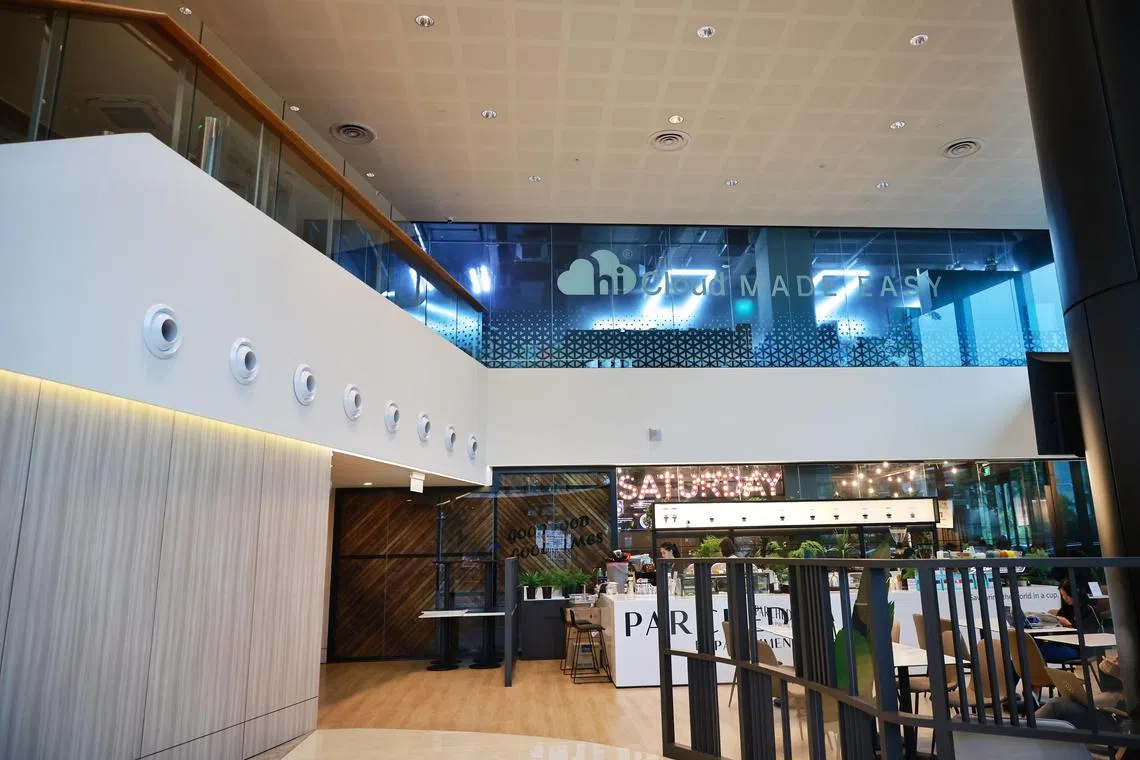 ST20230818_202323779582/zyoffice18/Zaihan/Jason Quah

Hicloud technology at Aspial One, 55 Ubi Avenue 3, pictured Aug 18, 2023.
//
Checking out offices registered and belonging to the Fujian Family, charged with Money-laundering and forgery.