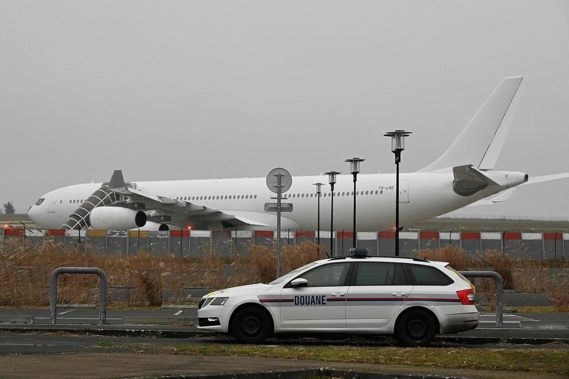 The Airbus A340 carrying 303 Indians had been bound for Nicaragua when it was detained Dec 21 at Vatry airport, east of Paris.