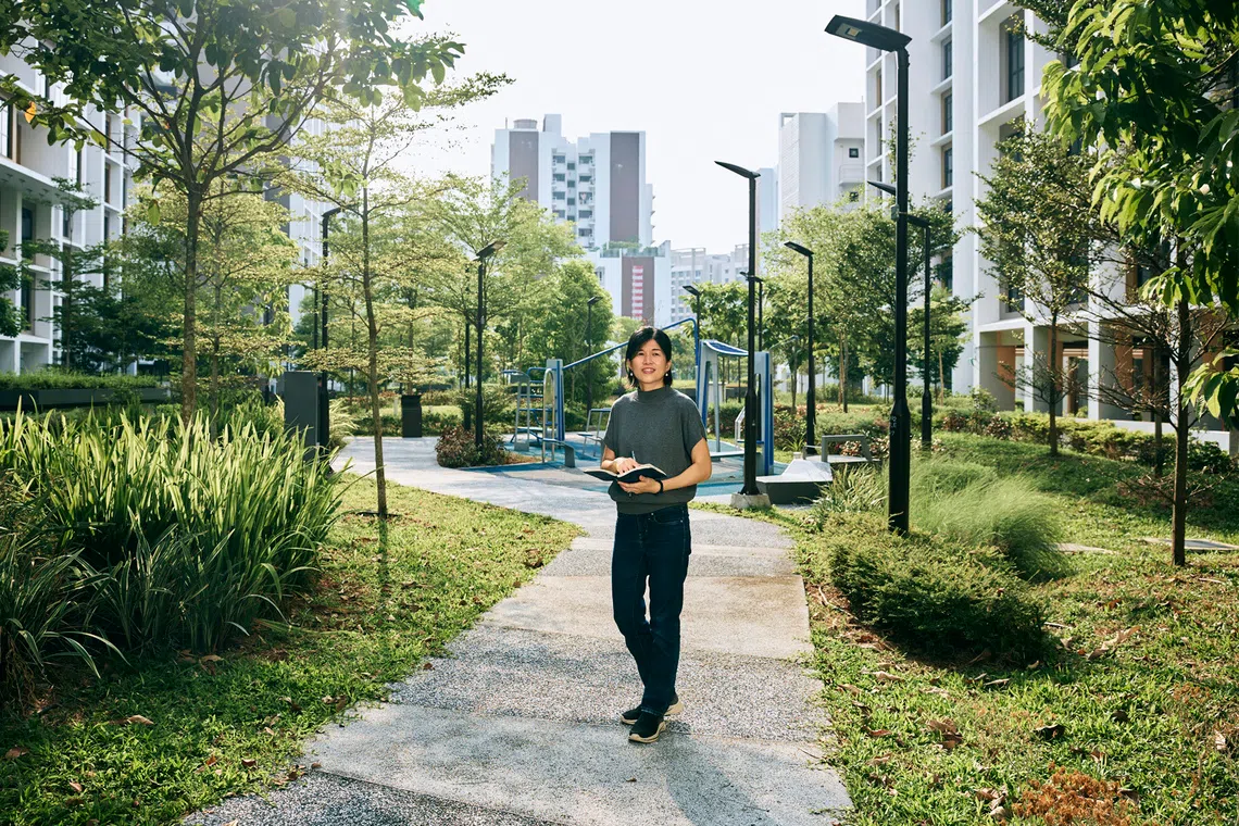 HDB senior landscape architect Shiela Carelnina’s team oversaw the implementation of Garden Vale and Garden Vines’ landscape design.