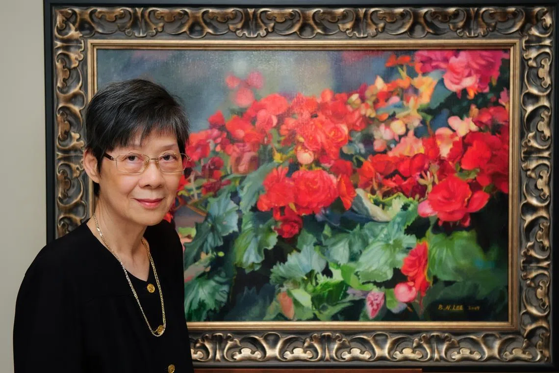 Lee Boon Ngan painted some of her best works in her later years. 