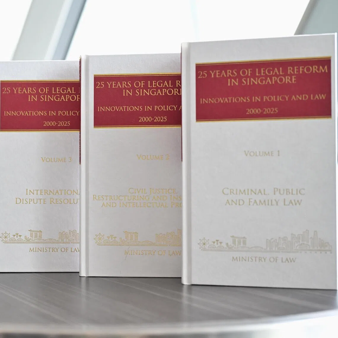The book series, 25 Years of Legal Reform in Singapore: Innovations in Policy and Law (2000 - 2025), was launched at the Flower Field Hall in the Flower Dome at Gardens by the Bay on July 28.