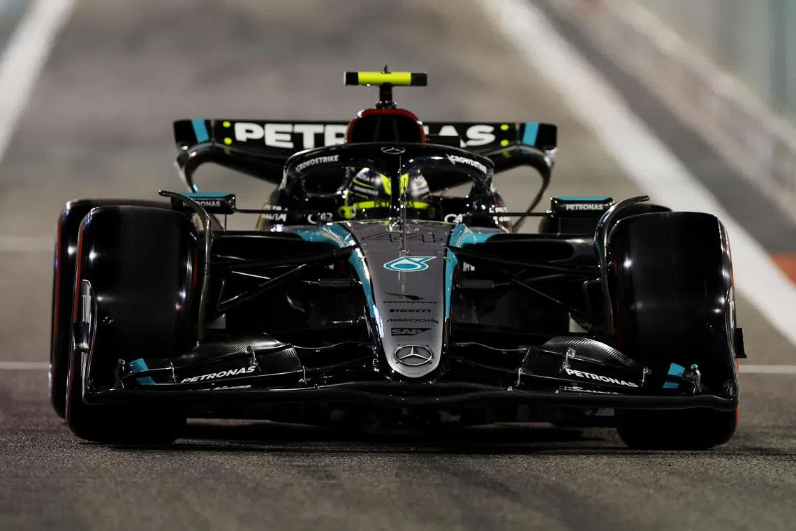 Mercedes' Lewis Hamilton said he was much happier in the car than in 2023, with a more comfortable seat position.