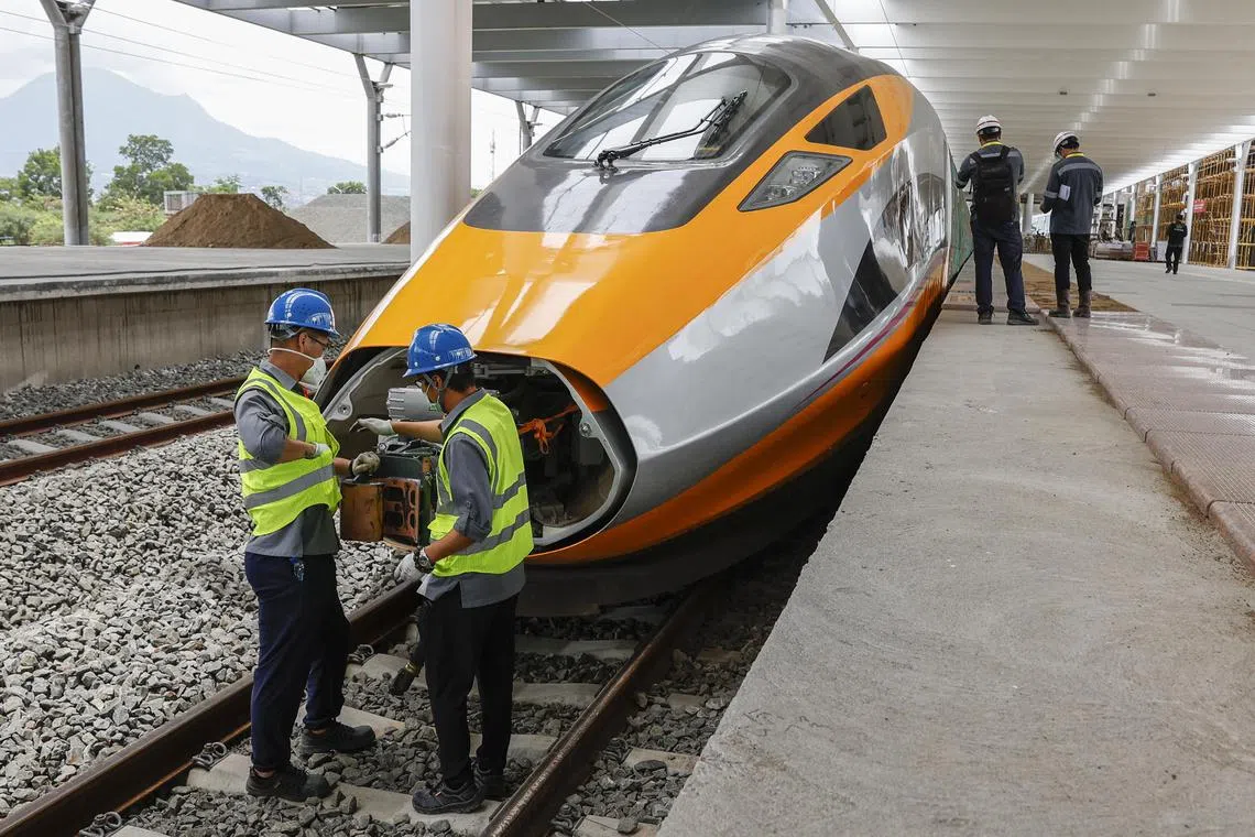 The rail line is more than four years behind schedule, and the project's latest overrun budget was US$1.2 billion.