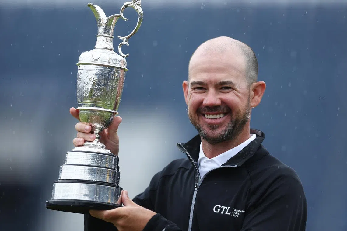 Brian Harman is only the fifth left-hander to triumph in a Major.