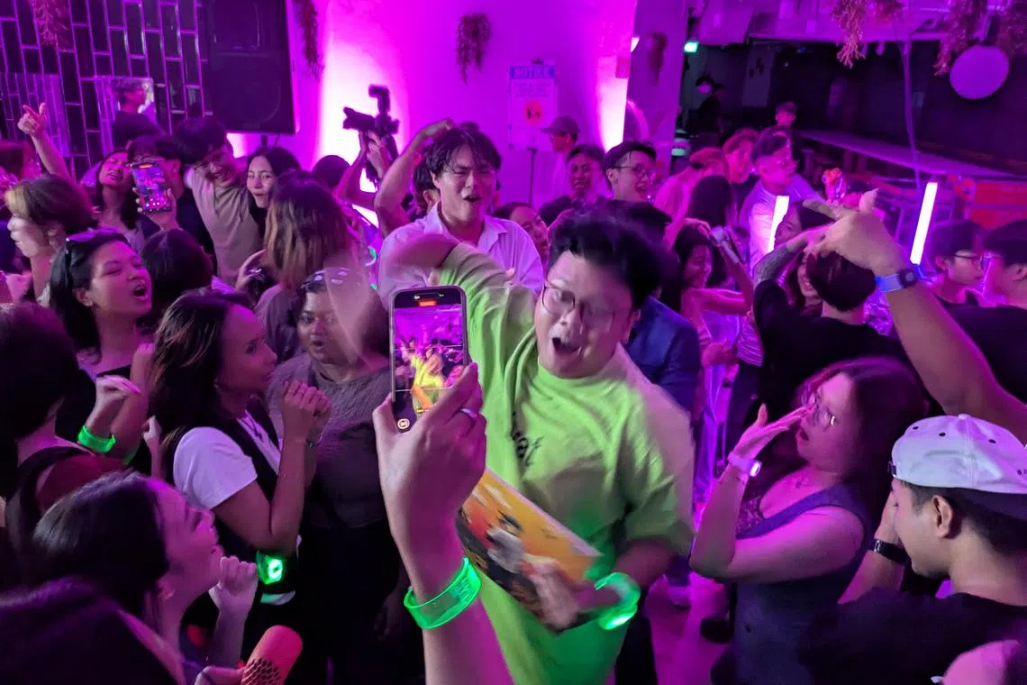 Gen Z partygoers took over Funan mall on August 29 and 30 for a two-night-only sober party.