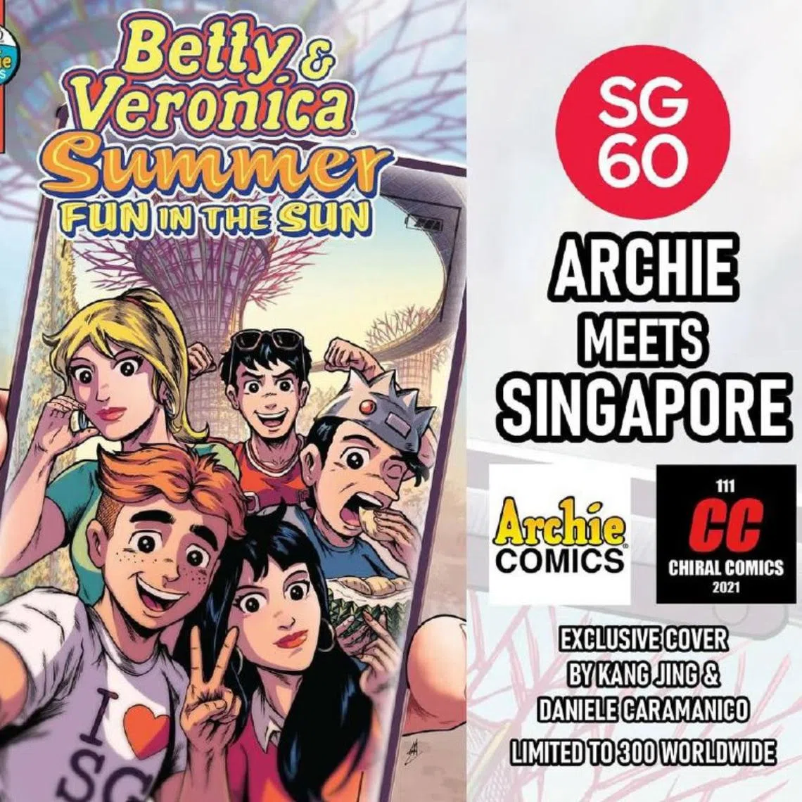 The SG60 exclusive variant cover will be limited to 300 copies worldwide.
