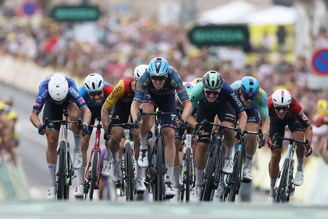 Triple stage winner Merlier exits Tour de France in stage 15