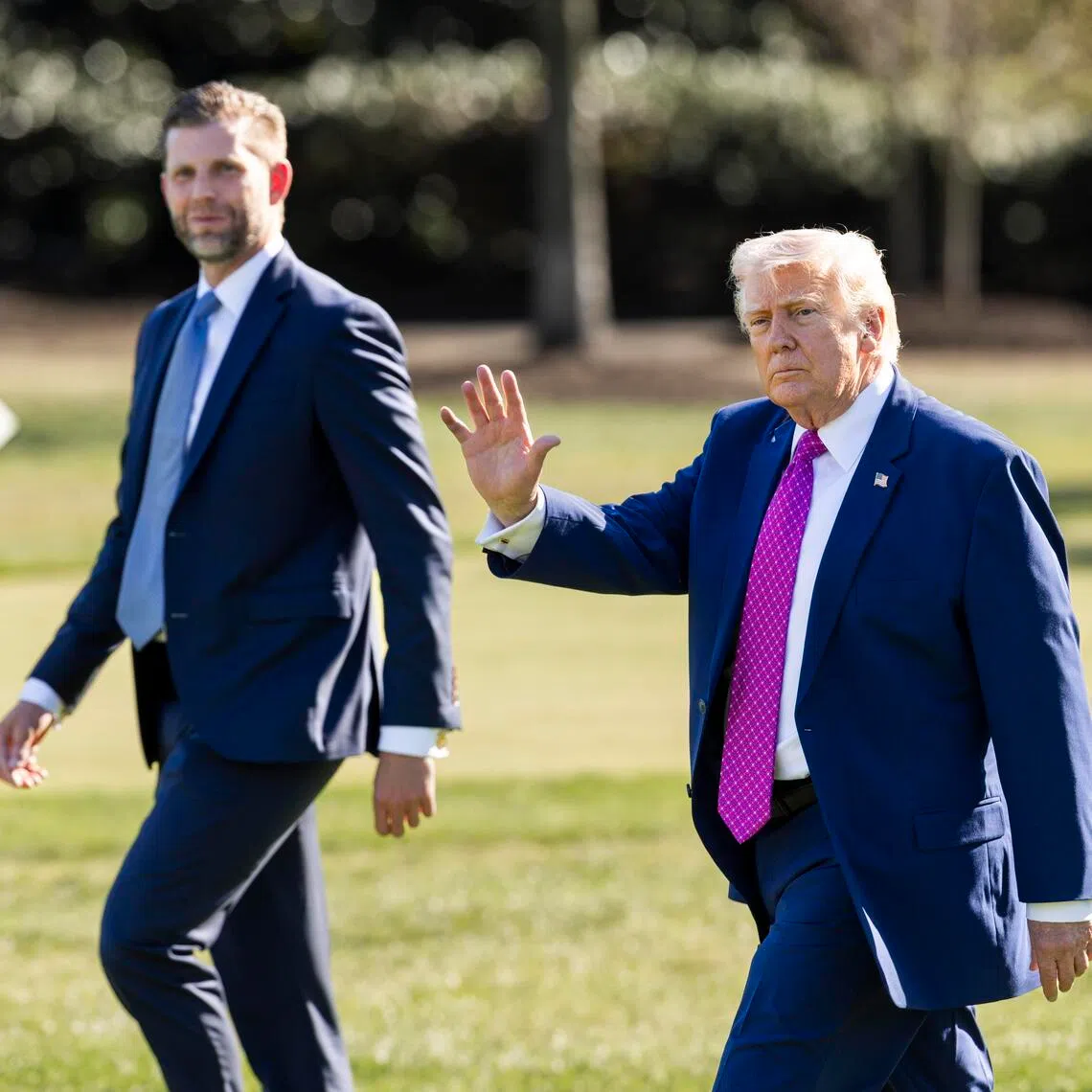 Mr Eric Trump (left) manages the business empire of his father, US President Donald Trump.