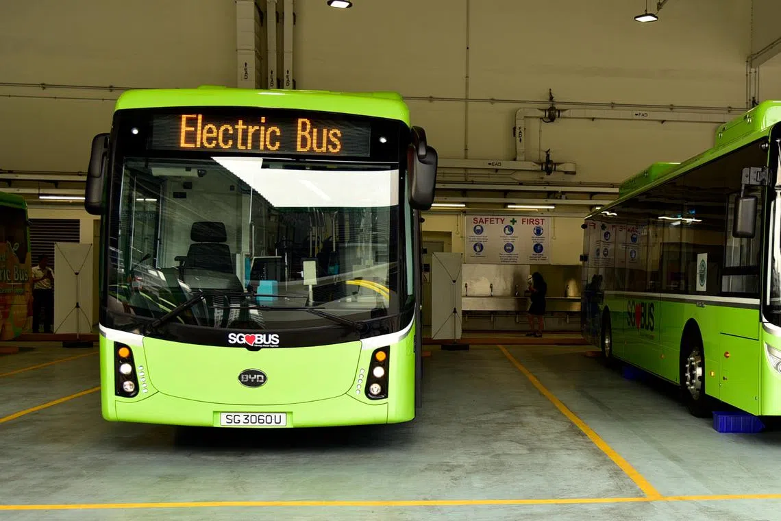 Over the past two years, LTA has been trialling single-deck electric buses made to local specifications from Chinese manufacturers.