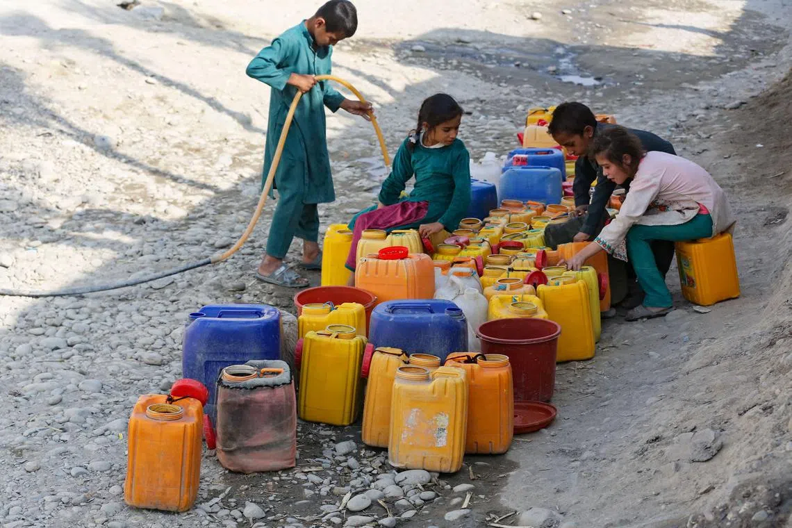 A staggering 347 million children under 18 are exposed to high or extremely high water scarcity in South Asia.