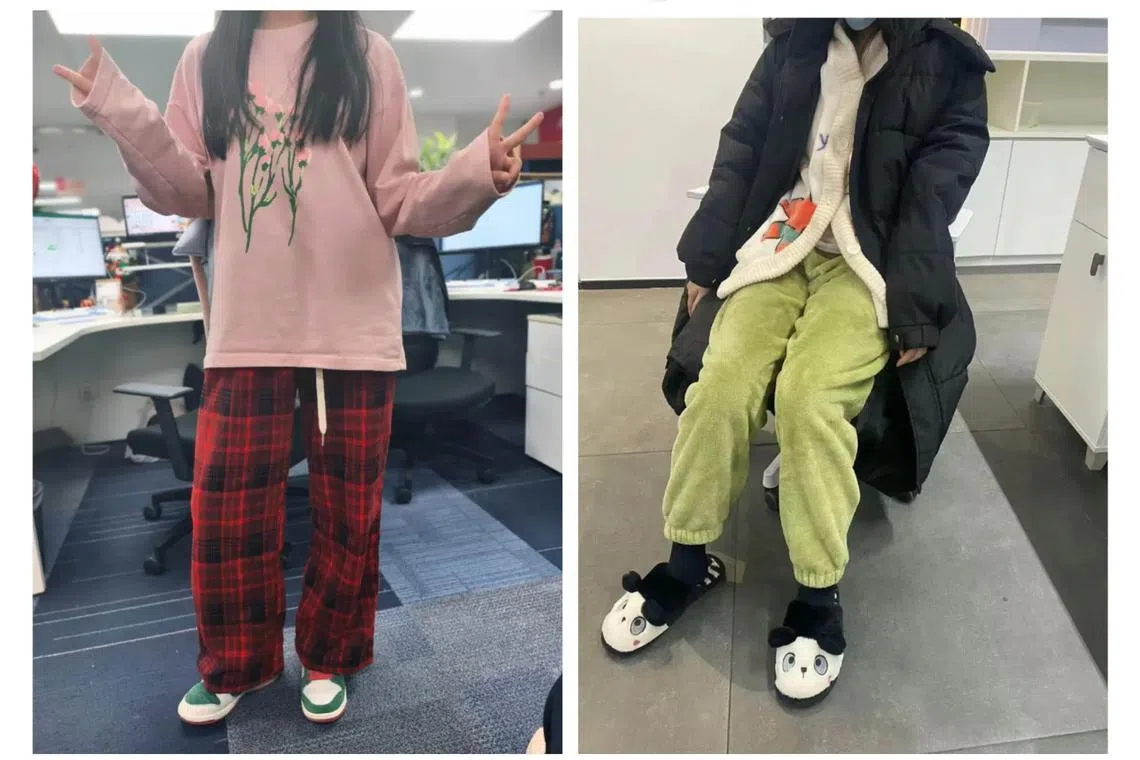 Defying expectations for proper work attire reflects a growing aversion among China’s youth to a life of ambition and striving.