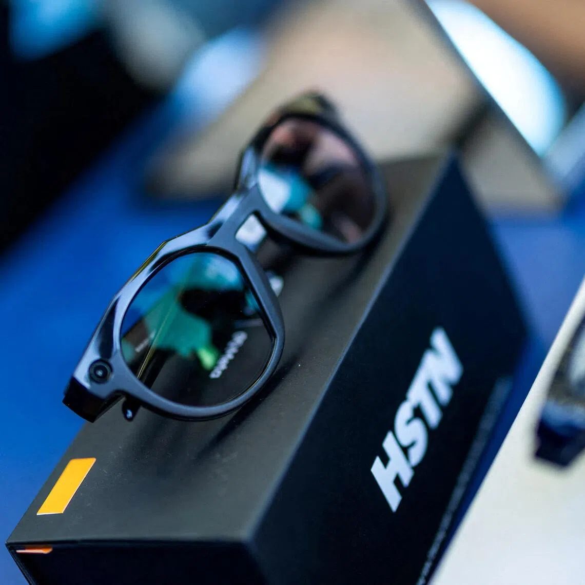 People wearing smart glasses can take photos, film videos, listen to music, make phone calls, translate text or interact with an AI assistant.