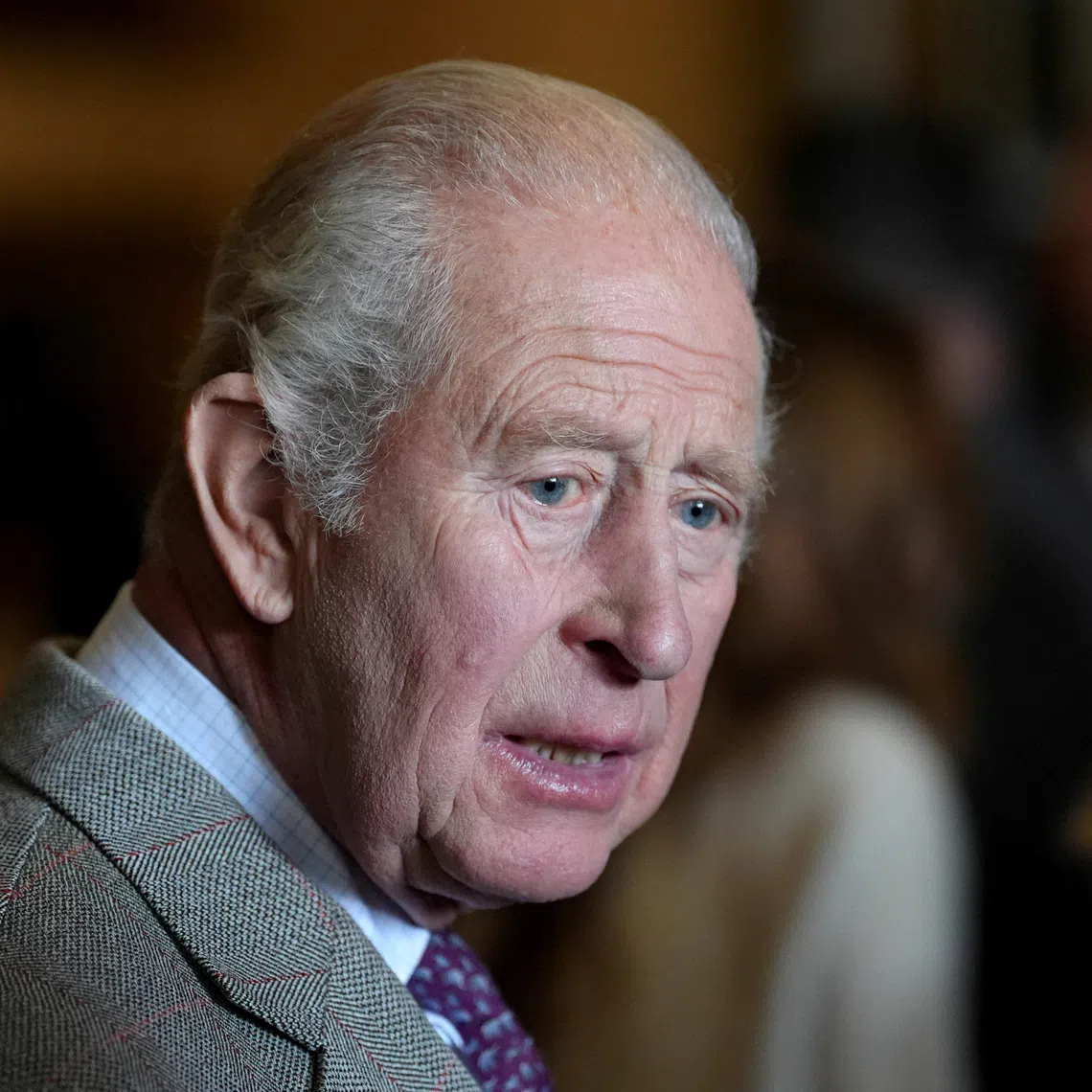King Charles III attends The King's Foundation's Harmony in Food and Farming Summit at the Foundation's headquarters at Dumfries House in Cumnock, Ayrshire. Jonathan Brady/Pool via REUTERS