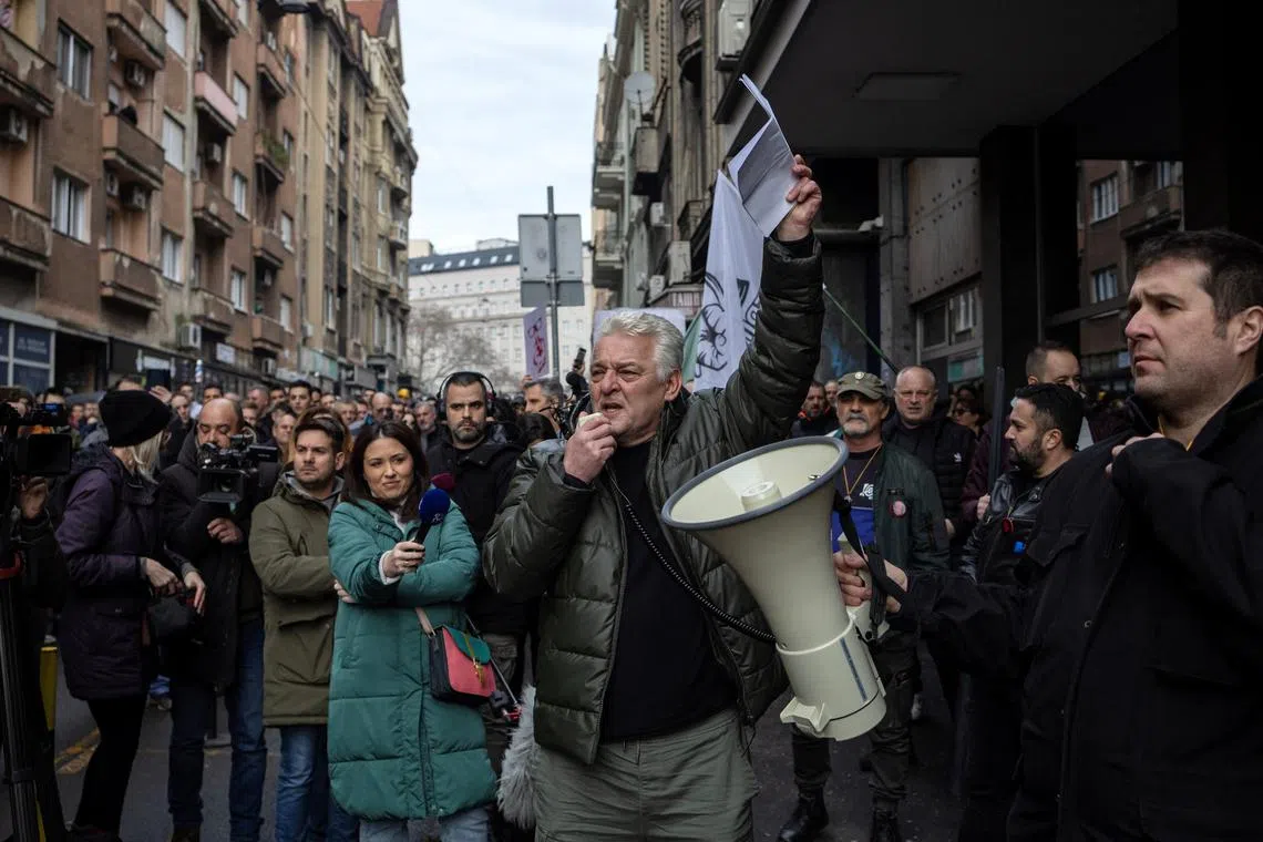 Serbia's schools, bookshops and theatres shut in anti-government protest