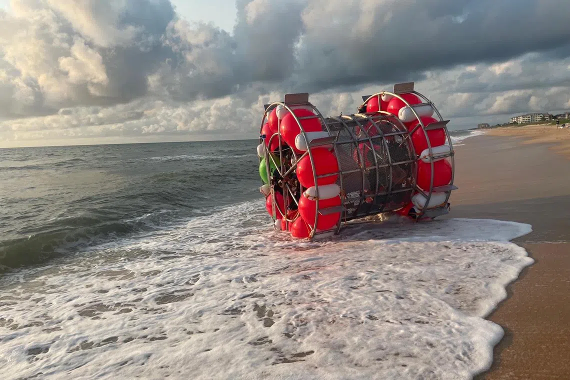 Baluchi made his fourth attempt at an expedition with his makeshift vessel in August. 


Copyright: For SPH use only