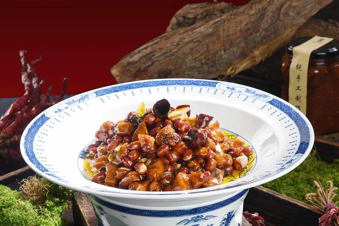 Gold medal kung pao chicken from Cheflam's Sichuan Cuisine.