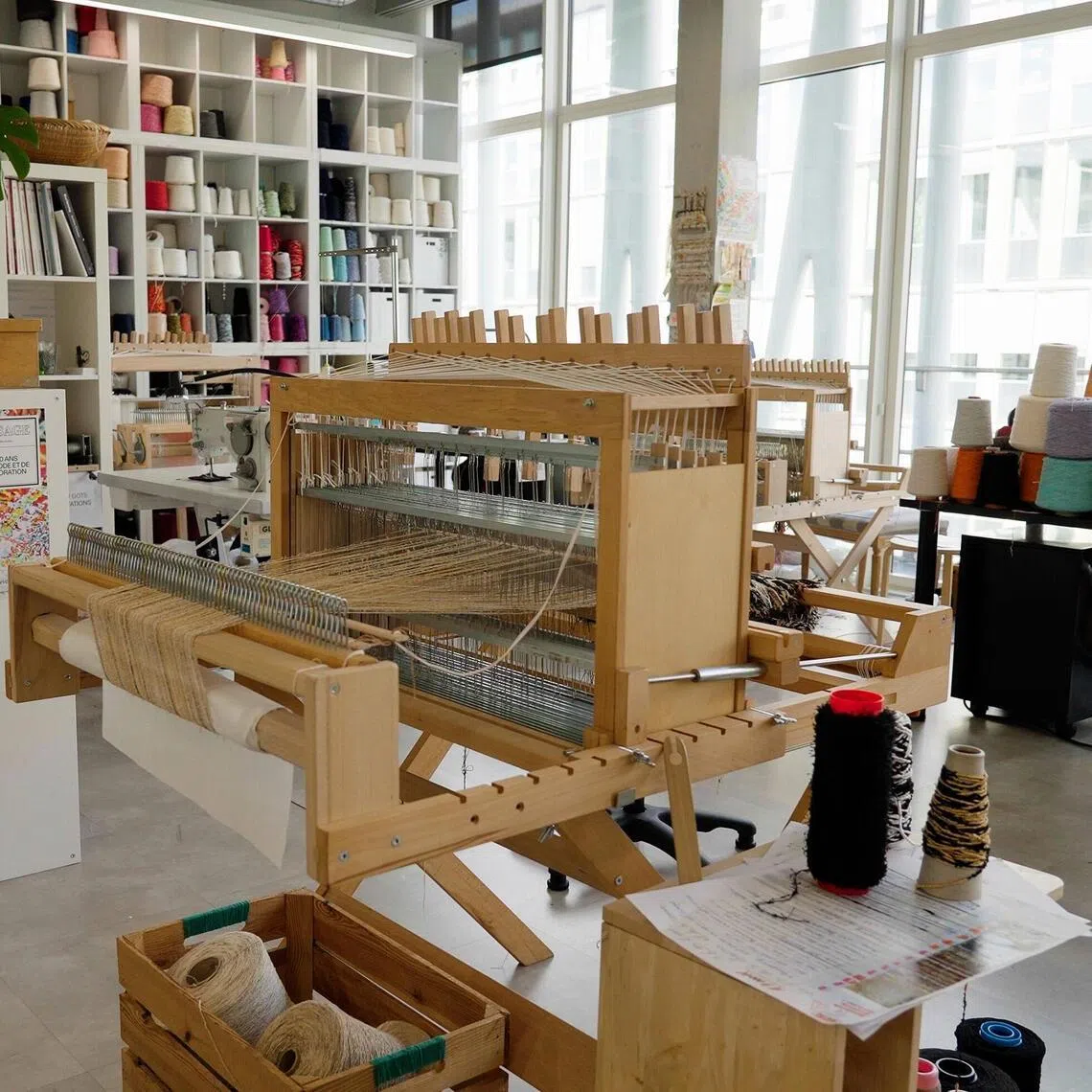 Inside the Lesage tweed atelier in le19M, where Chanel makes most of its iconic tweed creations.