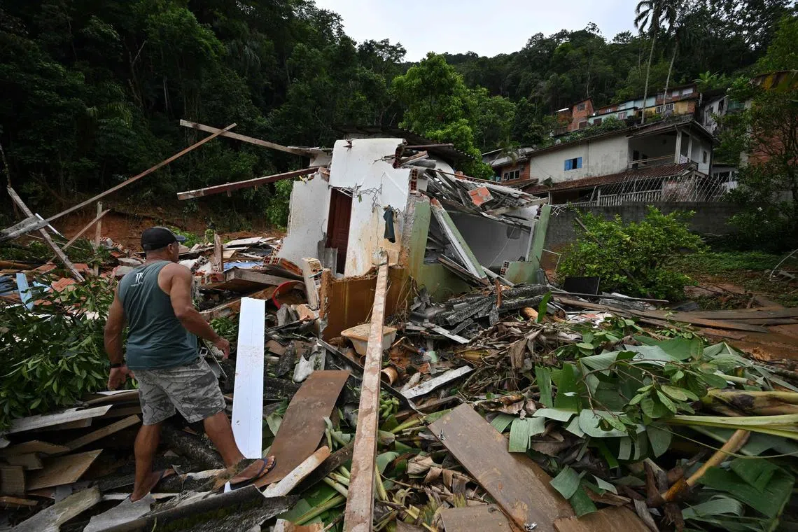 The president promised to help rebuild the town of some 91,000 people by constructing new houses in safer places.