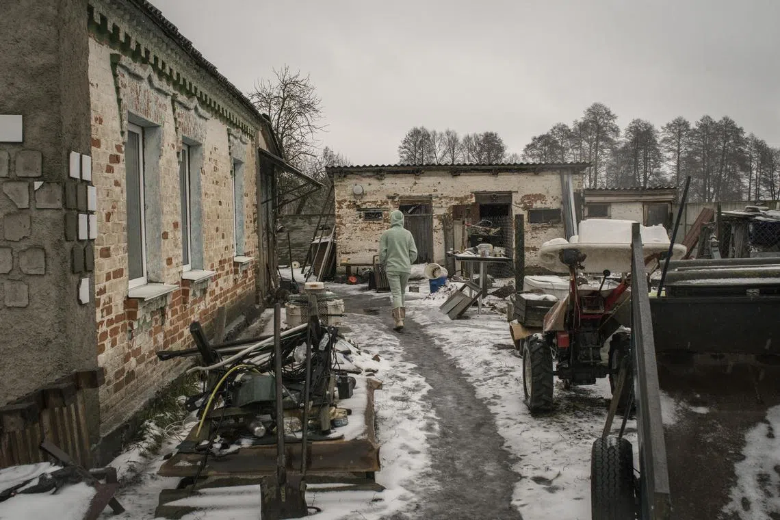 **EMBARGO: No electronic distribution, Web posting or street sales before 12:01 a.m. ET Thursday, Jan. 5, 2023. No exceptions for any reasons. EMBARGO set by source.**  Viktoriya, a 42-year-old woman in the Kyiv region of Ukraine, Dec. 16, 2022. She described how, in early March, Russian soldiers shot dead her neighbor and then hauled her and her neighbor's wife off to be raped. (Laura Boushnak/The New York Times)