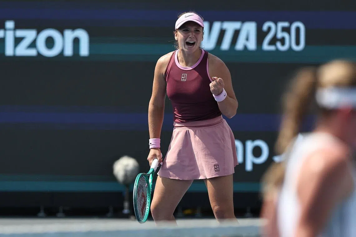Kristina Liutova became the youngest player to win a WTA title since 15-year-old Coco Gauff in 2019.