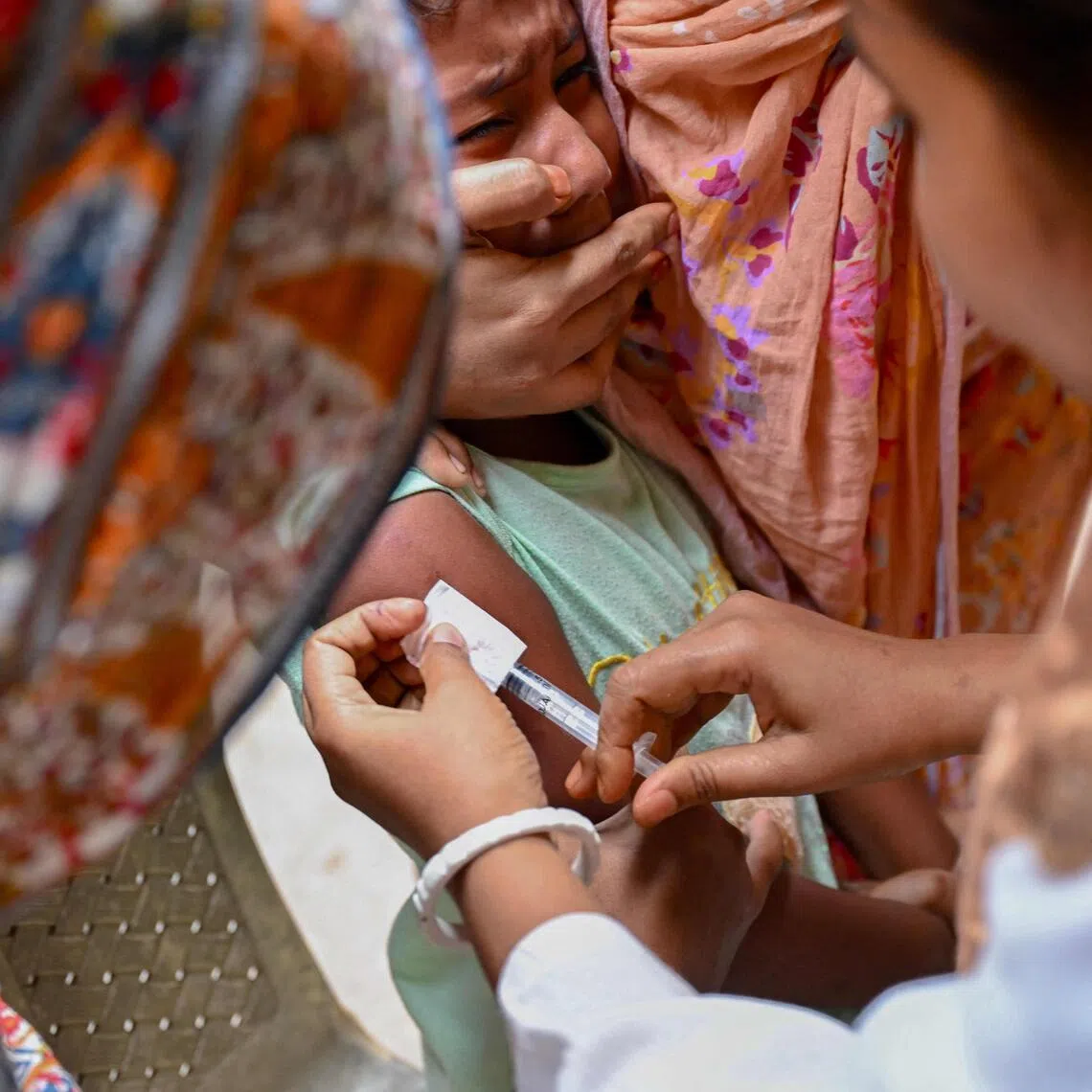 Bangladesh's Prime Minister said the country was receiving assistance from the UN children’s agency, but there was a shortage of testing kits.