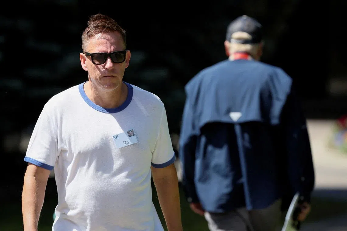 Mr Peter Thiel has in recent years devoted increasing attention to religious and philosophical ideas.