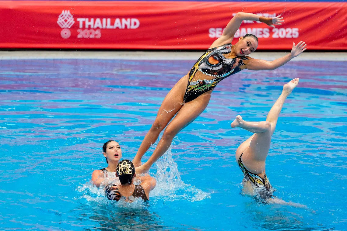 SEA Games 2025: Depleted but not defeated, Singapore artistic swimmers win team silver