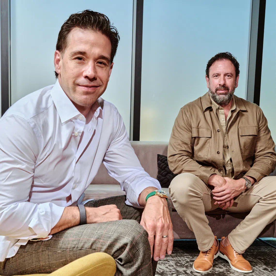 Google’s head of entertainment content and platforms Jonathan Zepp (left) and Range Media Partners CEO Peter Micelli.
