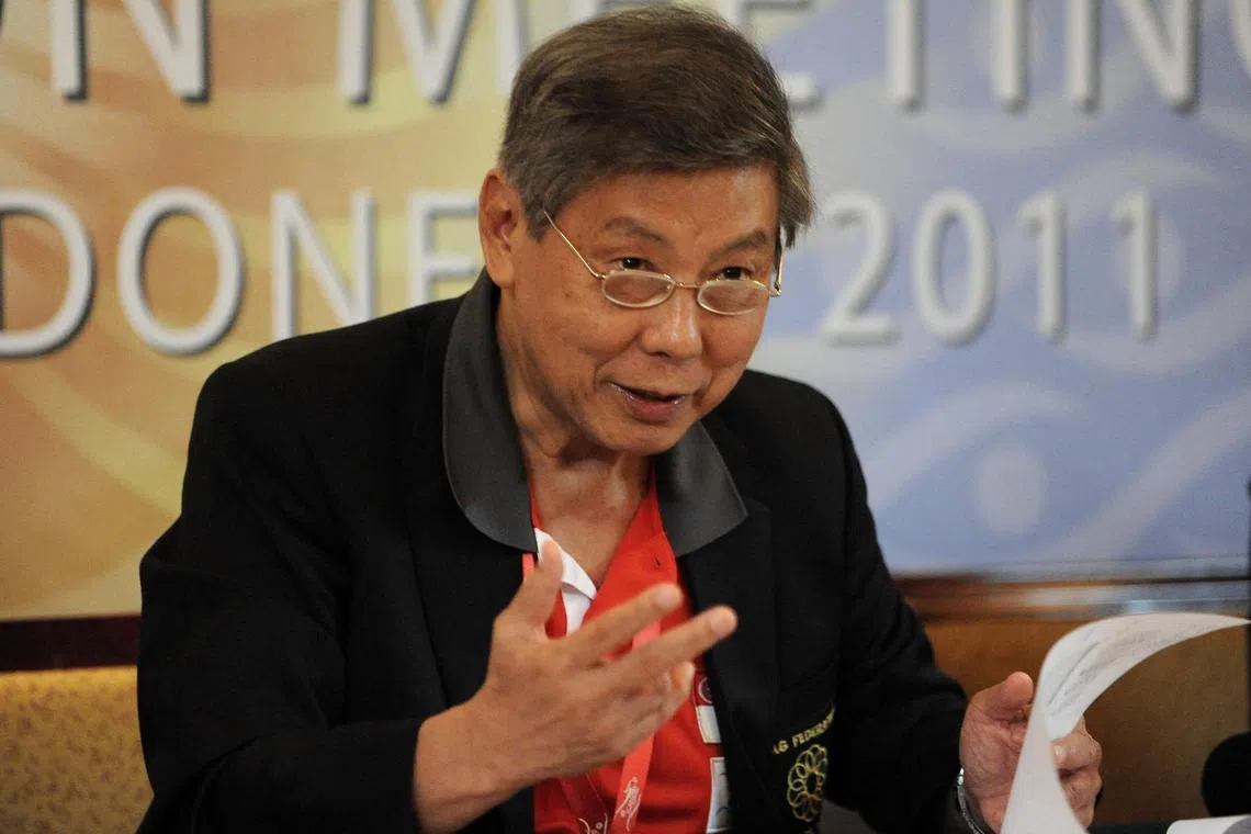 Dr Tan Eng Liang as Singapore's chef de mission for the 26th South-east Asian (SEA) Games in Indonesia