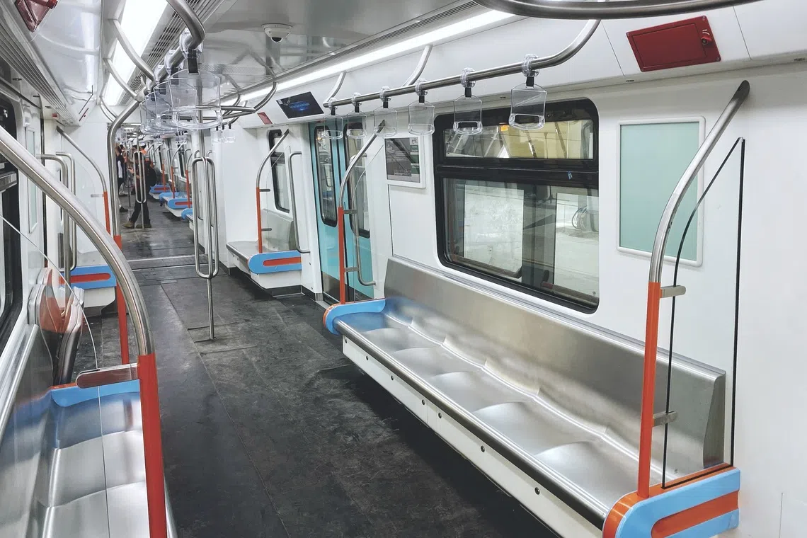 Interior of the RTS Link train.